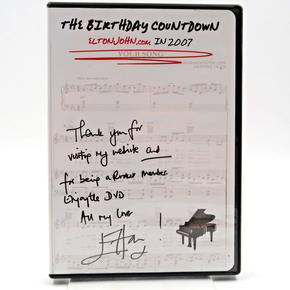Elton John The Birthday Countdown DVD 2007 60th Birthday Celebration Limited Ed